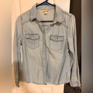 Mossimo Supply Co. Light Blue Button Down Shirt